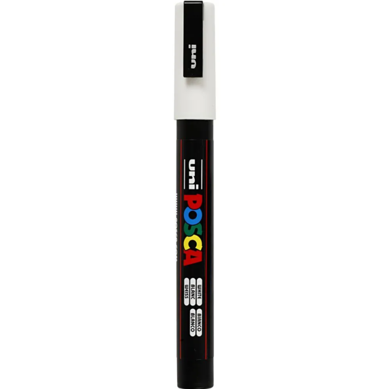 Posca Marker, 0,9-1,3 mm, 1 Stk. Weiß