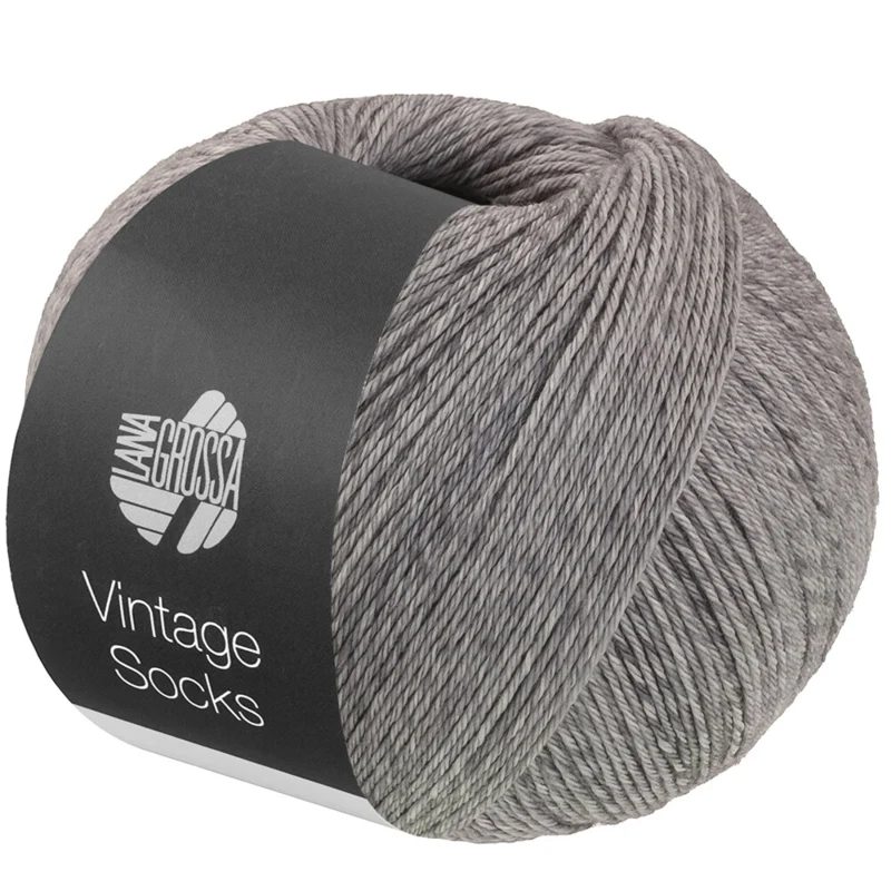 Lana Grossa Vintage Socks 1020 Hell-/Dunkelgrau meliert