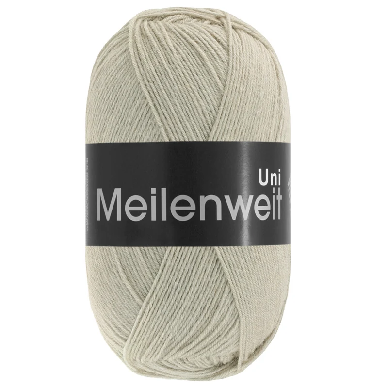 Lana Grossa Meilenweit 100 1398 Graubeige