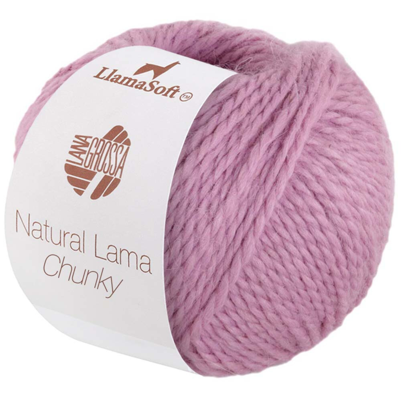 Natural Lama Chunky 02 Fliederrosa