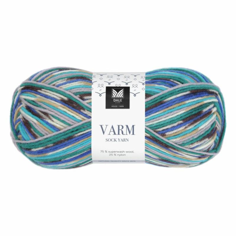 Dale Varm 107 Aqua/blauviolett/türkis Druck