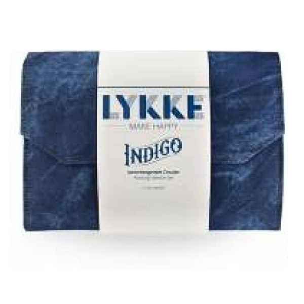 LYKKE Austauschbare Rundstricknadelset Indigo, Blau, 13 cm