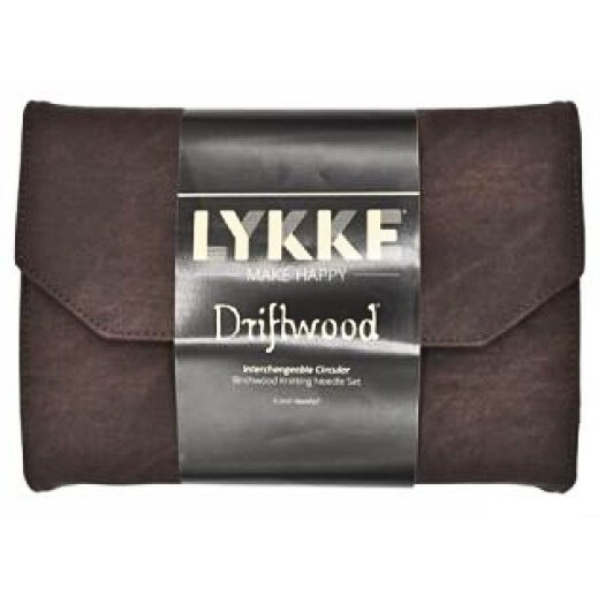 LYKKE Austauschbare Rundstricknadelset Driftwood, Braun, 13 cm