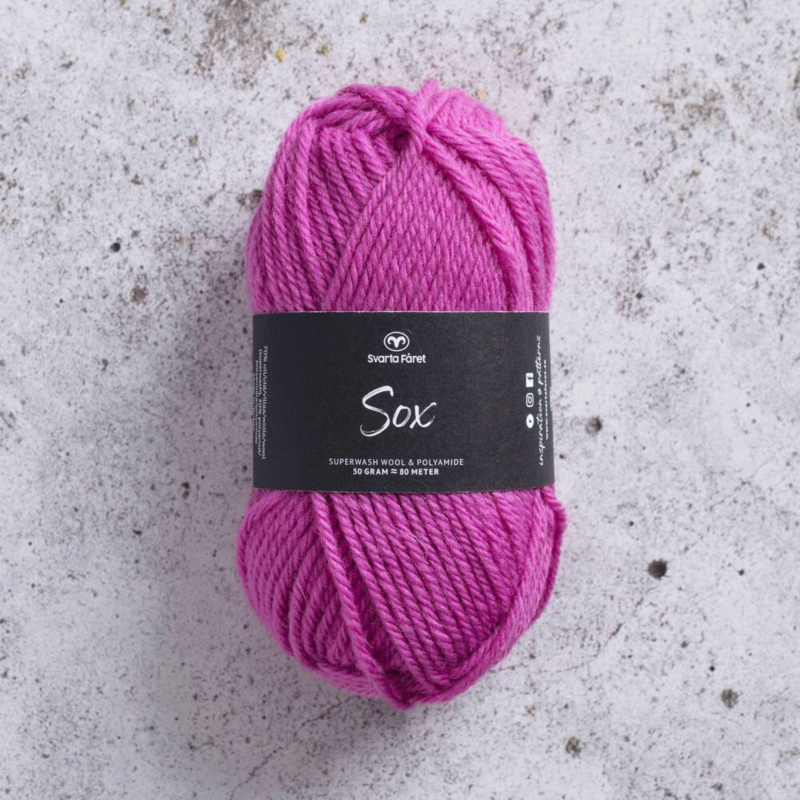 Svarta Fåret Sox 50 g 243 Fuchsienrose