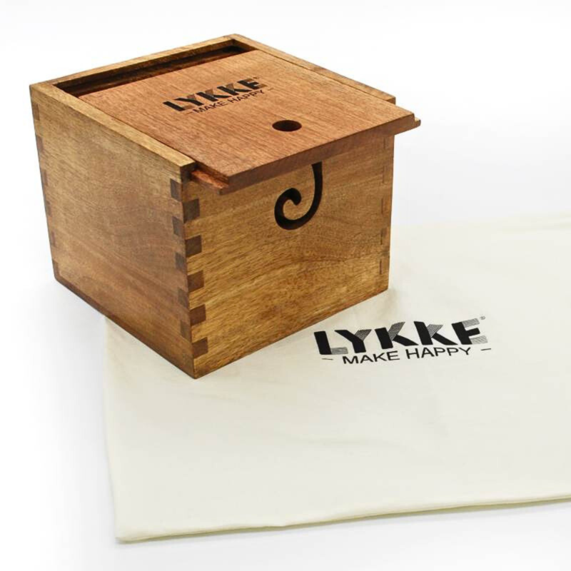 LYKKE Garnbox mit Deckel Mango Wood