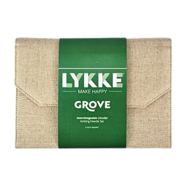 LYKKE Austauschbare Rundstricknadelset Grove, Beige, 13 cm