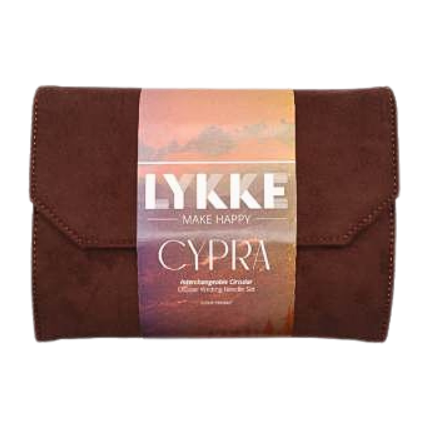 LYKKE Austauschbare Rundstricknadelset Cypra, Braun, 13 cm
