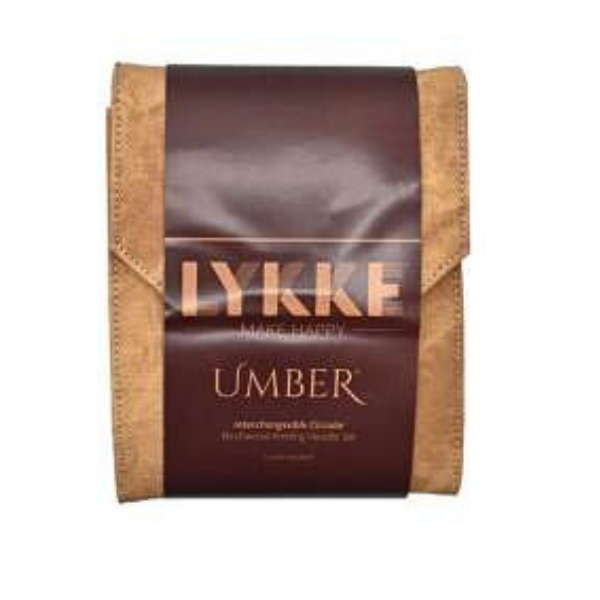 LYKKE Austauschbares Rundstricknadel-Set Umber, Starter Set, Tan, 13 cm