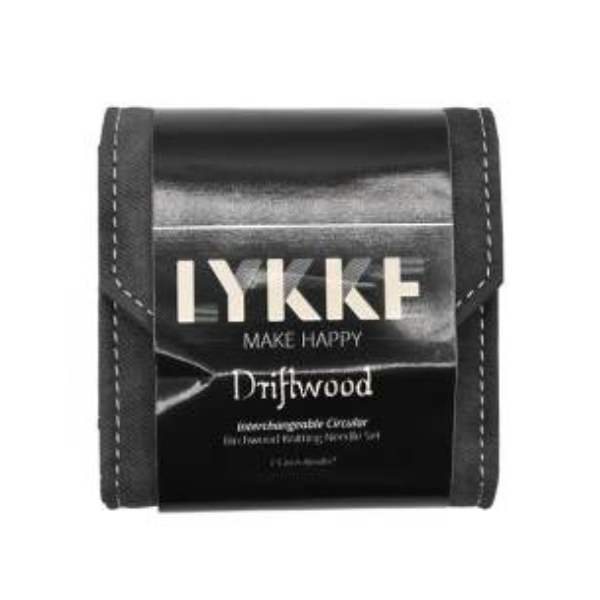 LYKKE Auswechselbare Rundstricknadelset Driftwood, Starter-Set, Grau, 9 cm