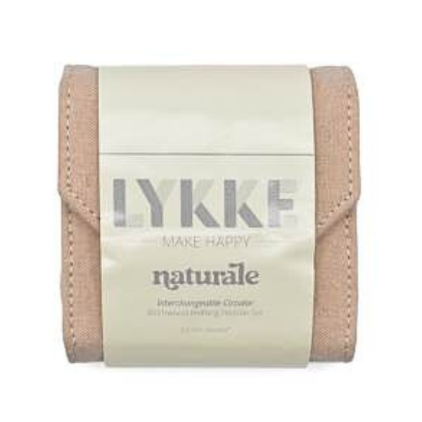 LYKKE Austauschbare Rundstricknadelset Naturale, Starter Set, Beige, 9 cm
