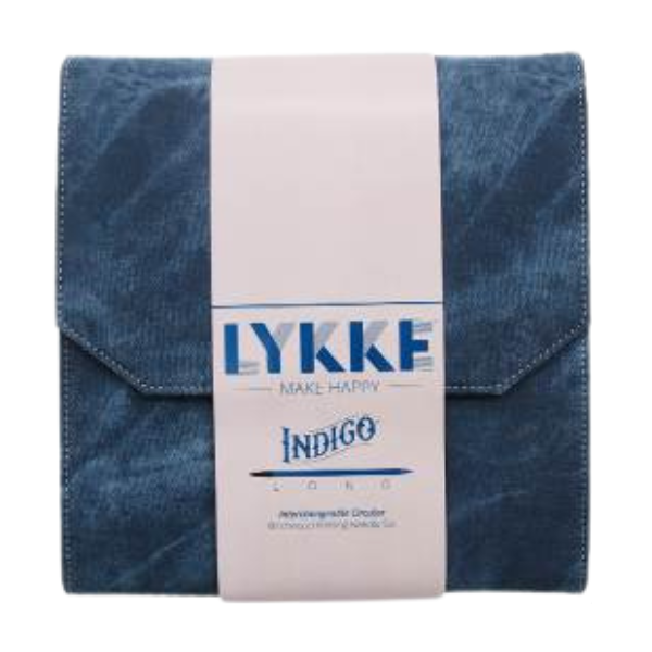 LYKKE Austauschbares Rundstricknadel-Set Indigo Long, Blau, Verschiedene Längen