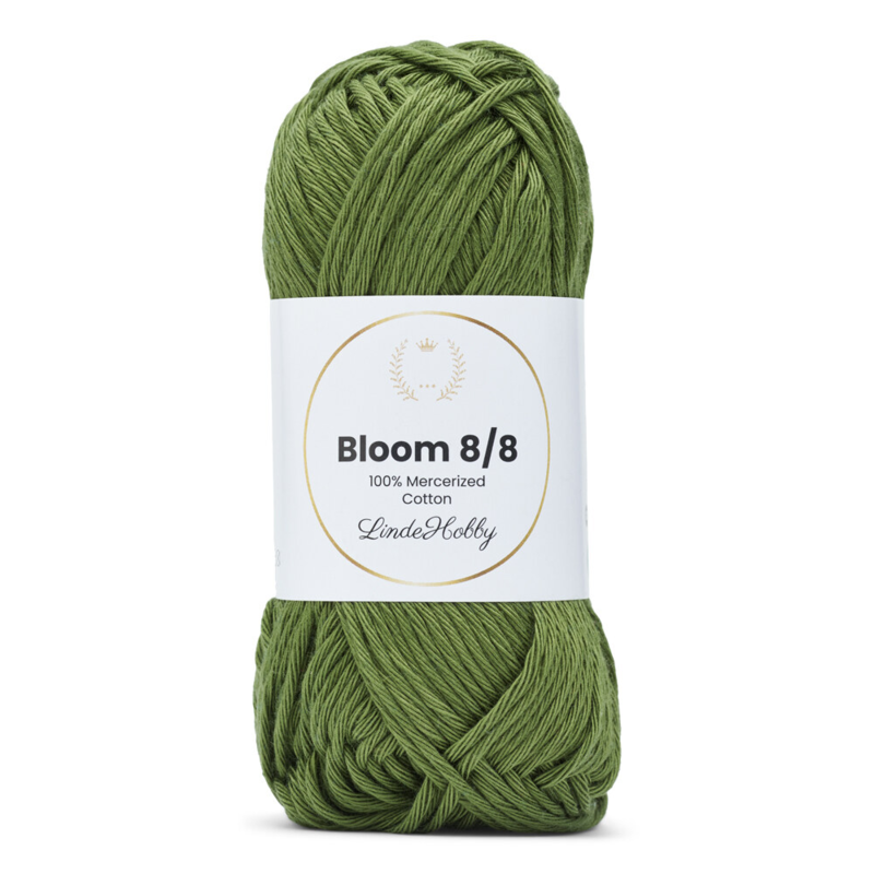 LindeHobby Bloom 8/8 Mercerized Cotton 20 Olivgrün