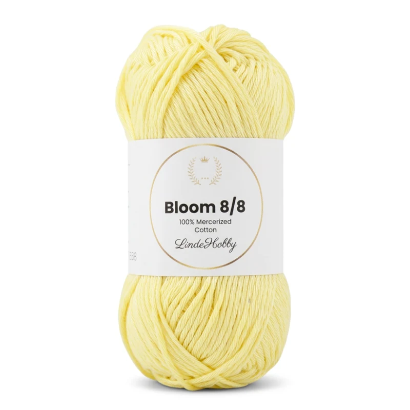 LindeHobby Bloom 8/8 Mercerized Cotton 21 Zartgelb
