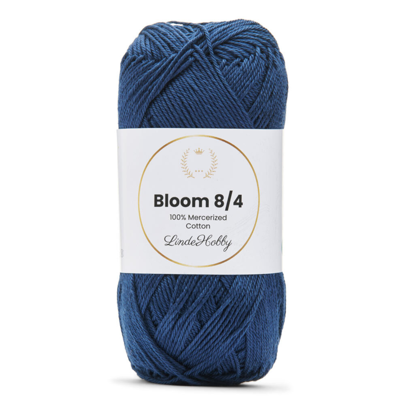 LindeHobby Bloom 8/4 Mercerized Cotton 17 Marineblau