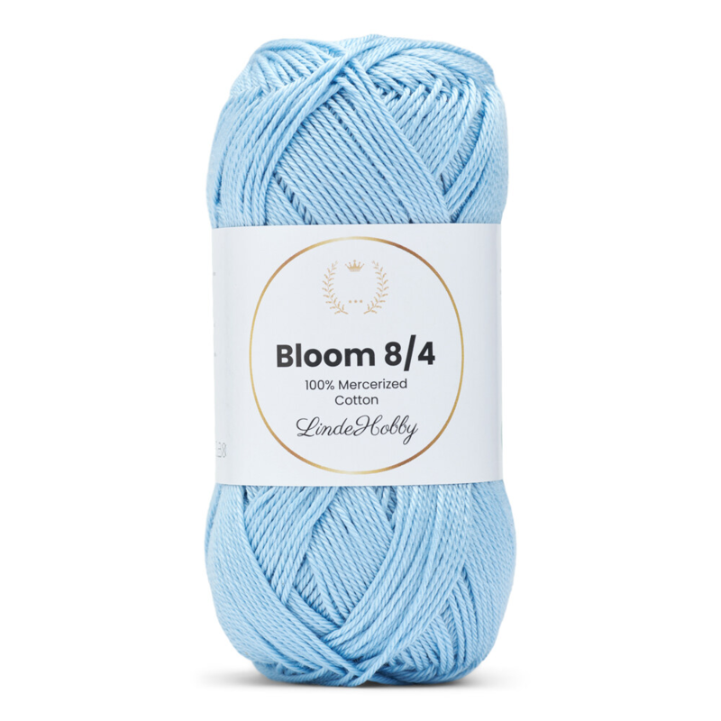 LindeHobby Bloom 8/4 Mercerized Cotton 28 Babyblau
