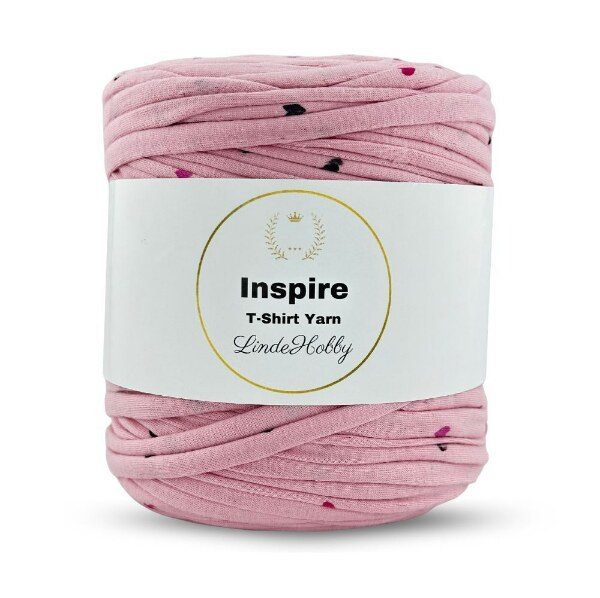 LindeHobby Inspire Print 07 Rosa mit Herzen