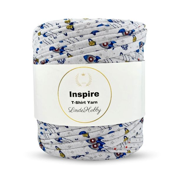 LindeHobby Inspire Print 21 Grau mit Weltraummotiven