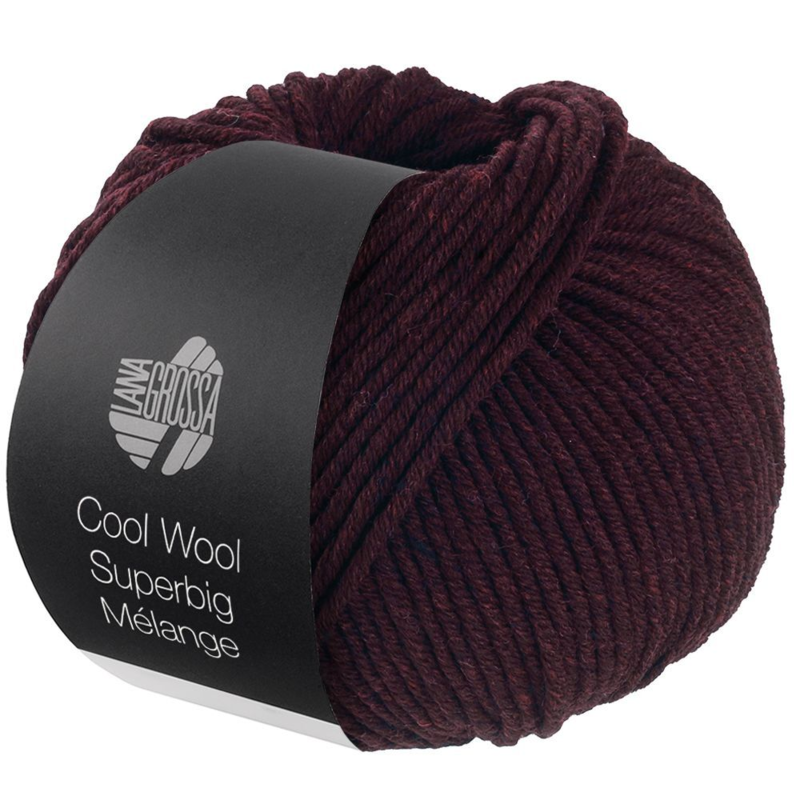 Lana Grossa Cool Wool Superbig 203 Bordeaux meliert