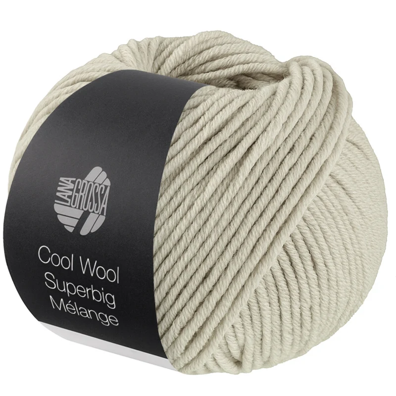Lana Grossa Cool Wool Superbig 231 Hellgrau meliert