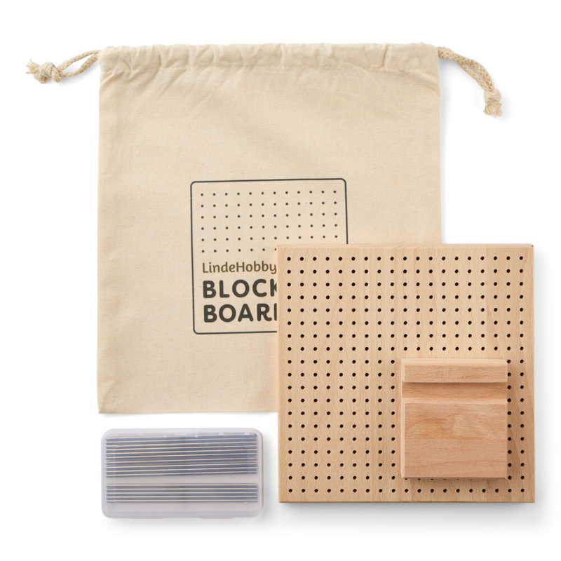 LindeHobby Blockingplatte, Holz, 20x20 cm