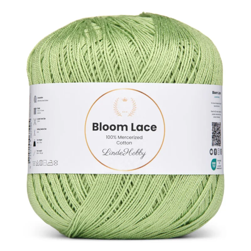 LindeHobby Bloom Lace Mercerized Cotton 18 Limette