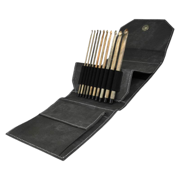 LYKKE Häkelnadel-Set Driftwood, Grau, 15 cm