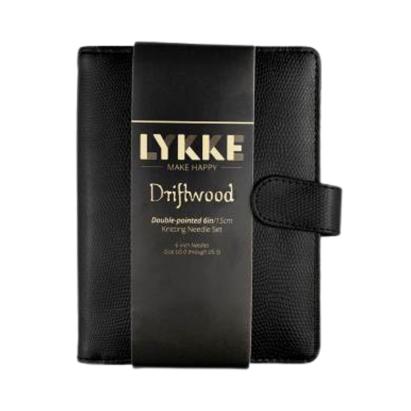 LYKKE Nadelspiel-Set Driftwood, Schwarz, 15 cm (2.00-3.75 mm)
