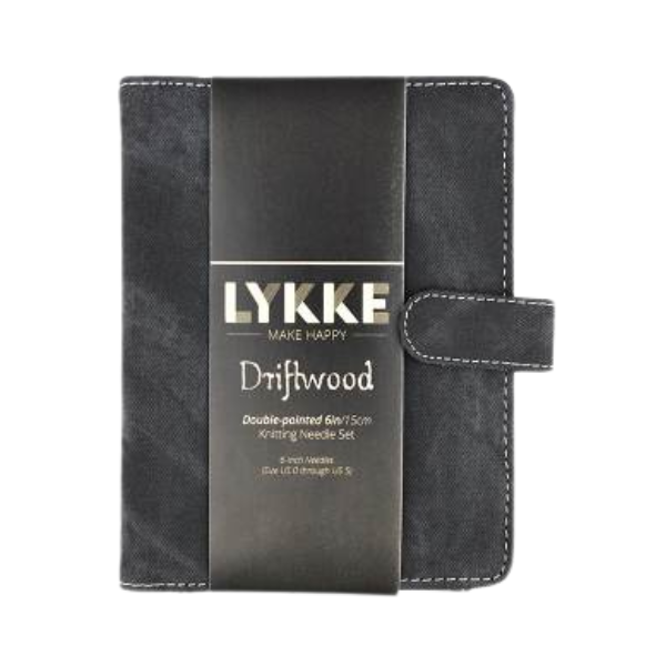LYKKE Nadelspiel-Set Driftwood, Grau, 15 cm (2.00-3.75 mm)