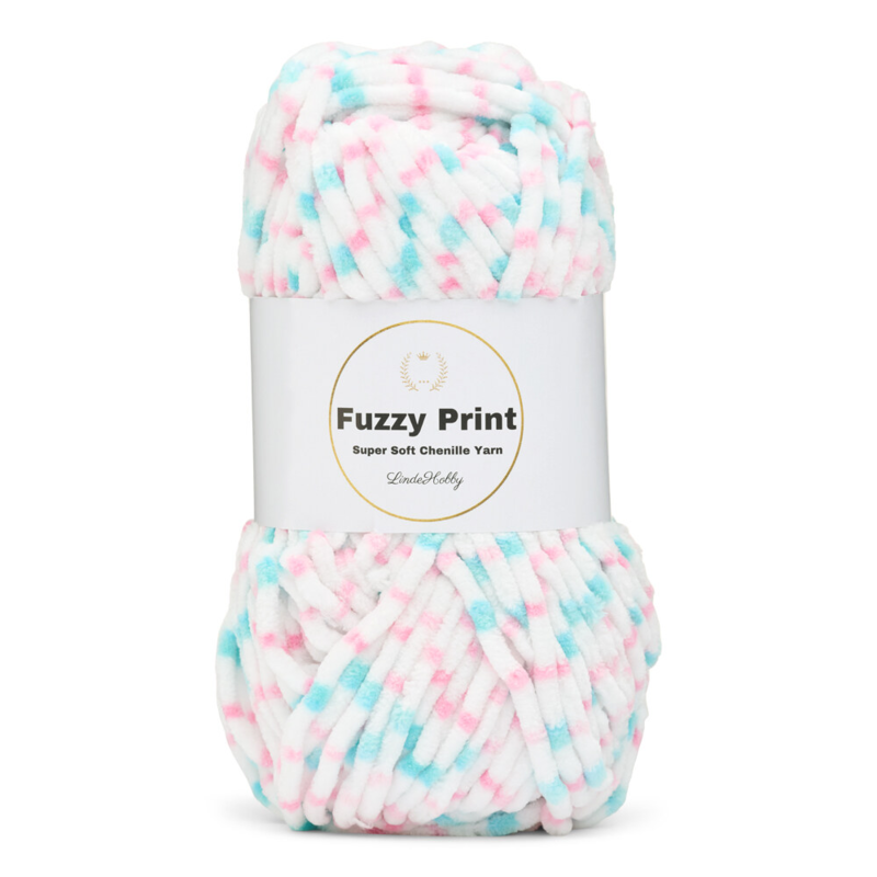 LindeHobby Fuzzy Chenille Print 07 Süße Träume