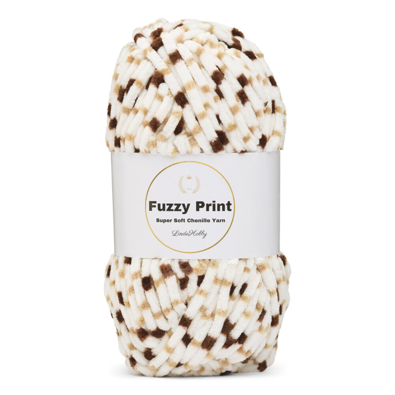 LindeHobby Fuzzy Chenille Print 02 Morgenkaffee