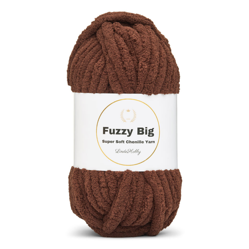 LindeHobby Fuzzy Chenille BIG 20 Bitterkaffee