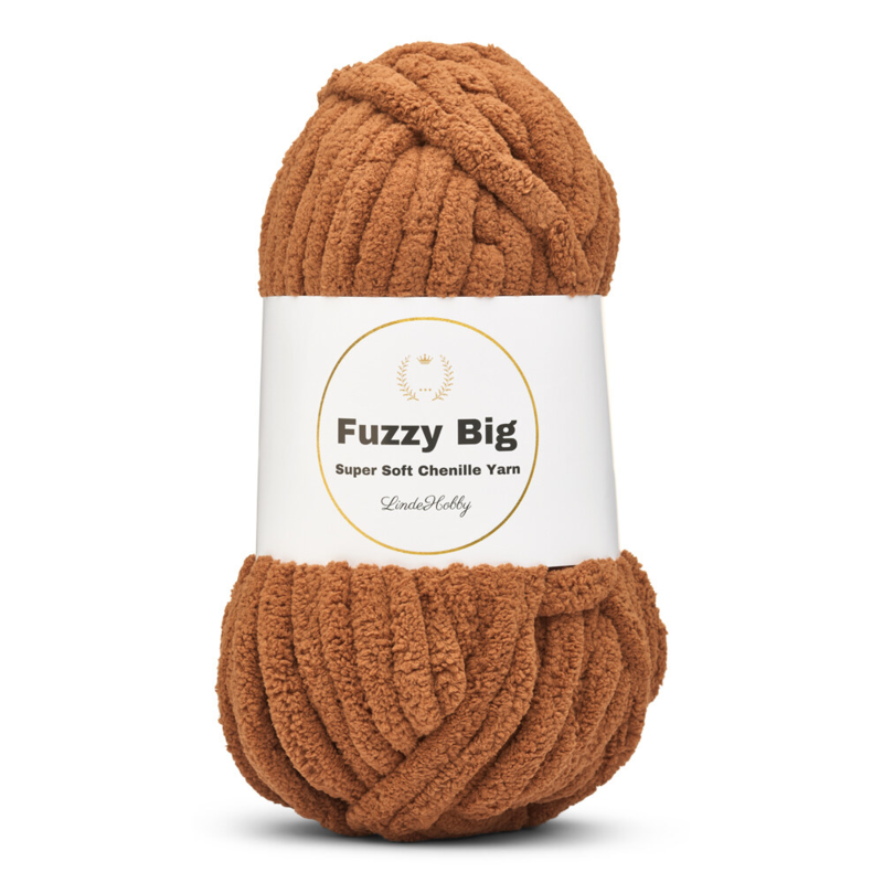 LindeHobby Fuzzy Chenille BIG 29 Kaffee