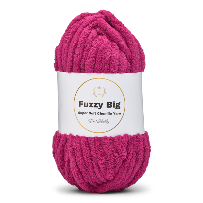 LindeHobby Fuzzy Chenille BIG 45 Dunkel Fuchsia