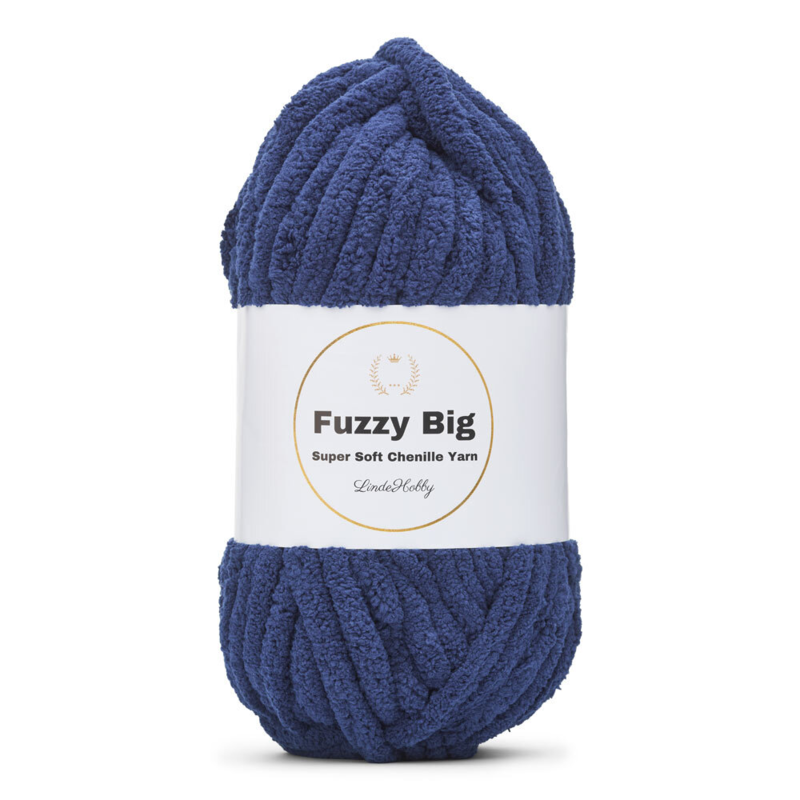 LindeHobby Fuzzy Chenille BIG 17 Marineblau