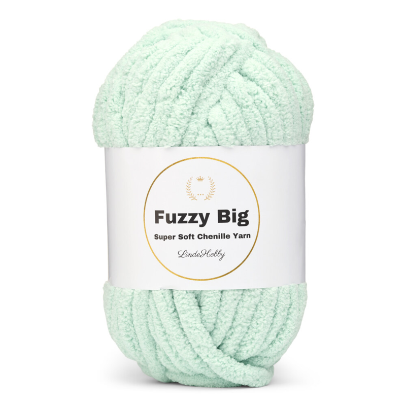 LindeHobby Fuzzy Chenille BIG 03 Mint‑grün