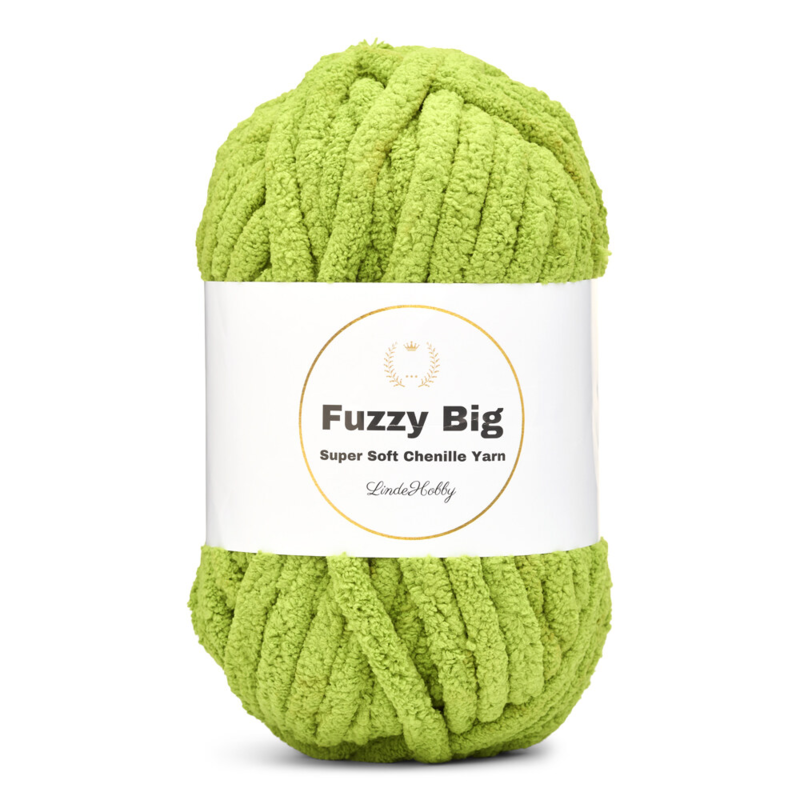 LindeHobby Fuzzy Chenille BIG 32 Grasgrün