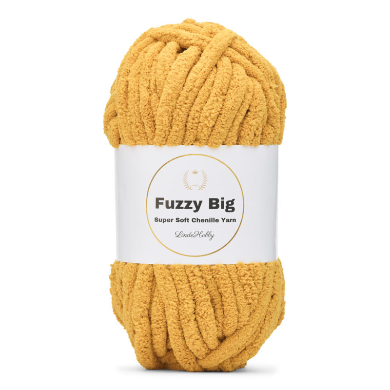 LindeHobby Fuzzy Chenille BIG 16 Senf