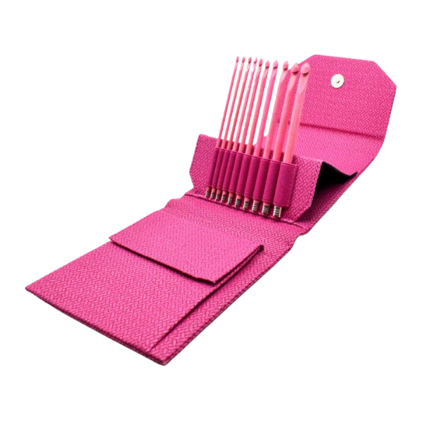LYKKE Häkelnadelset Blush, Magenta, 15 cm