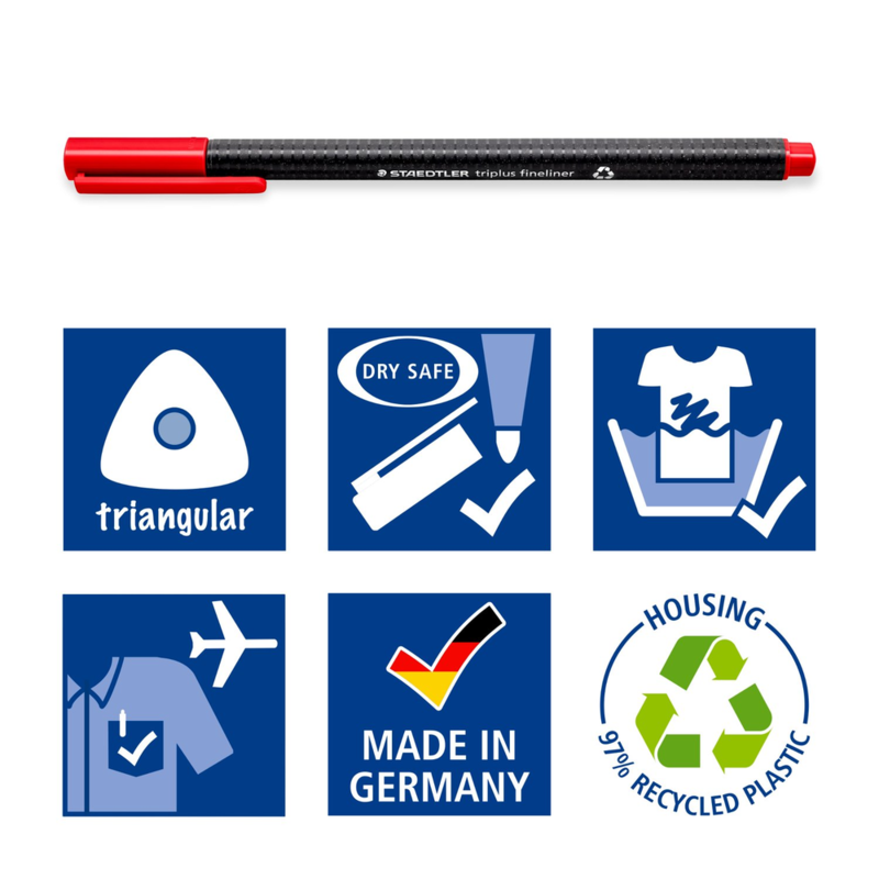 STAEDTLER Tripus Fineliner 334, 40 Stück