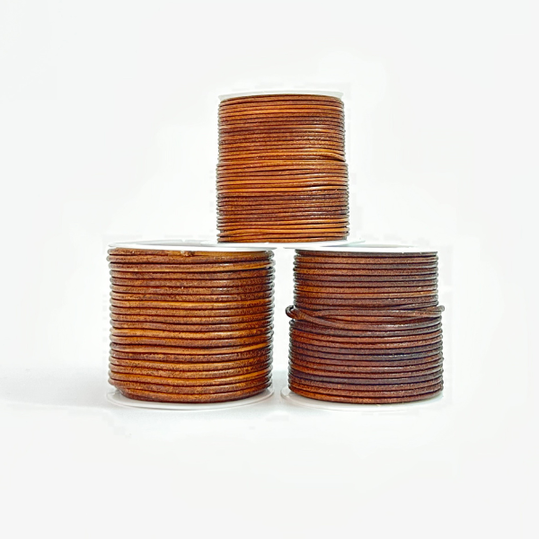 HobbyArts Lederschnur, 10 m, Dunkel Natur