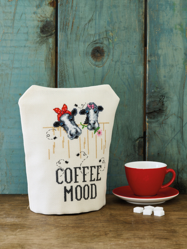 Stickerei-Kit Kaffeestimmung 23x27 cm
