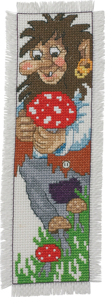 Stickset Trollvater Lesezeichen 7 x 22 cm