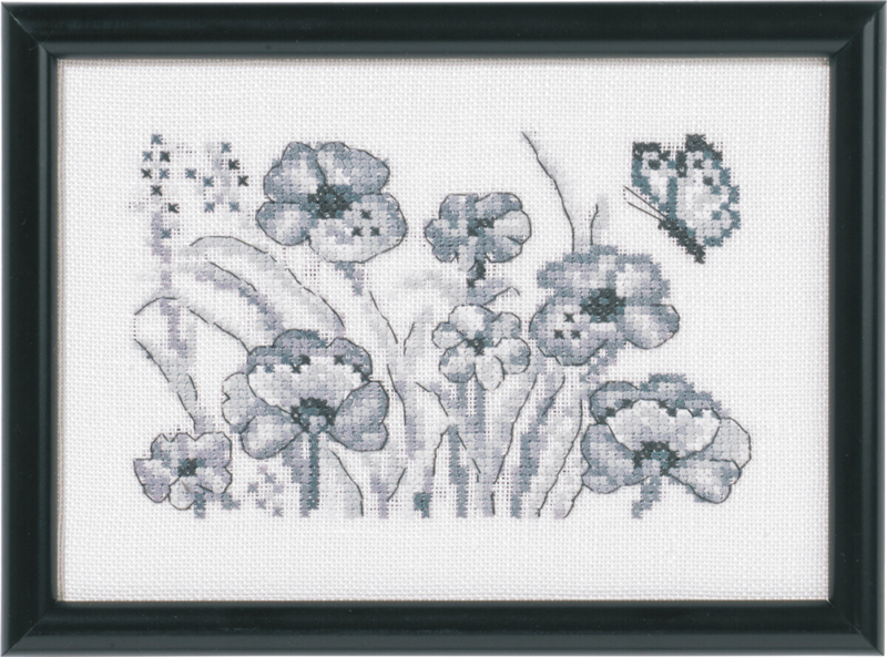 Stickset Mohnblumen 12 x 17 cm