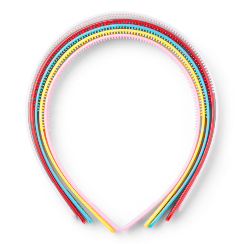 LindeHobby Haarreifen, Assortierte Farben, 12 mm, 5 Stk