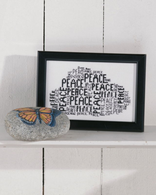 Stickpackung Frieden in einer Wolke 9 x 14 cm