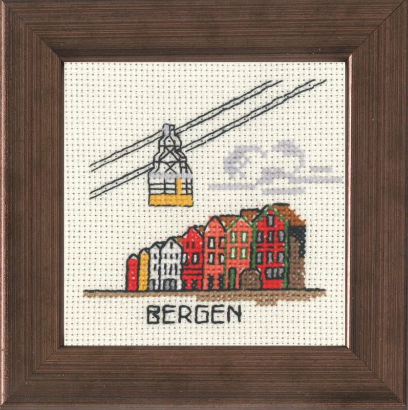 Stickerei-Kit Bergen 10 x 10 cm R5370
