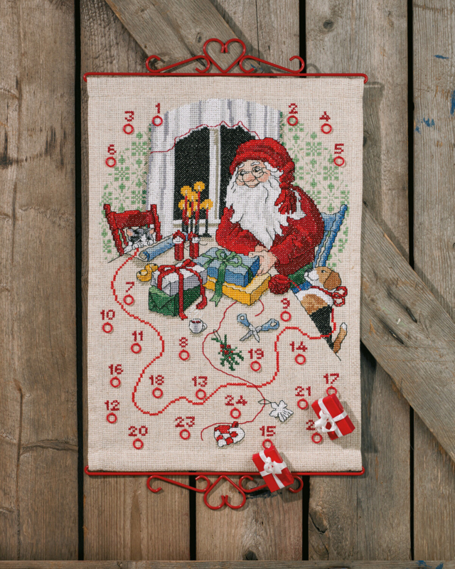 Stickset Weihnachten Katze & Hund B5125/40 40 x 59 cm