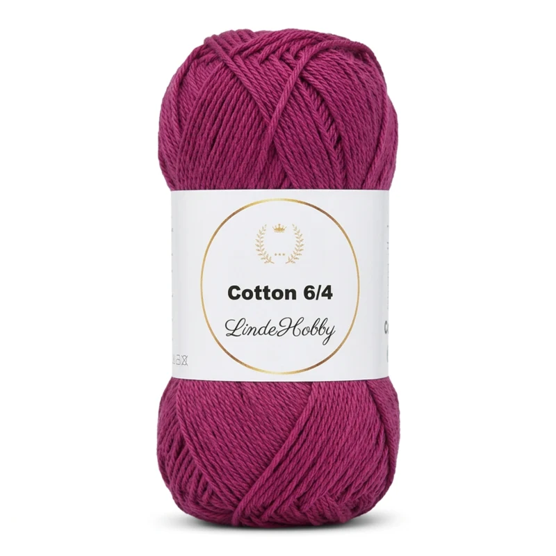 LindeHobby Cotton 6/4 073 Porpora