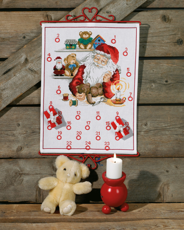 Stickset Weihnachtsmanns Werkstatt B 5125/32 32 x 43 cm
