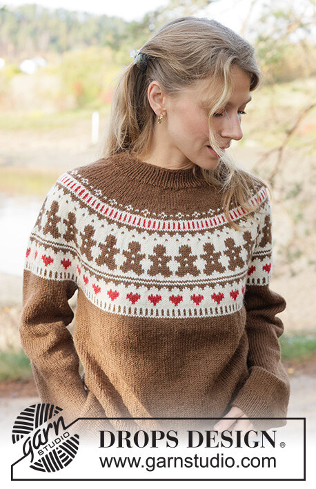 262-38 Cookie Parade Sweater by DROPS Design